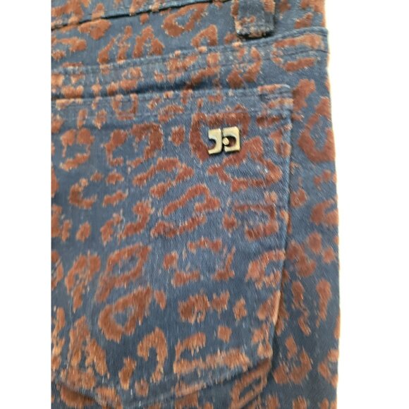 Joe's Jeans Girl's Ultra Slim THE JEGGING Velvet Leopard Print Pants Size 14 - Picture 3 of 8